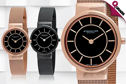 From QR329, Start Wearing One of These Stuhrling Watch Beauties - Options for Both Women and Men! (Up to QR1183 Value)